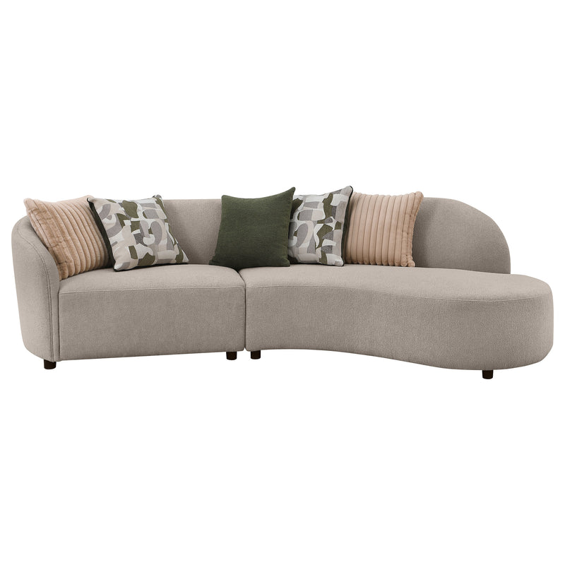 Fayette Stationary Sectionals Greige - Town Of Bargains Furniture - NY
