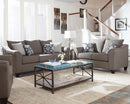 Salizar Upholstered Flared Arm Living Room Set Grey - Town Of Bargains Furniture - NY