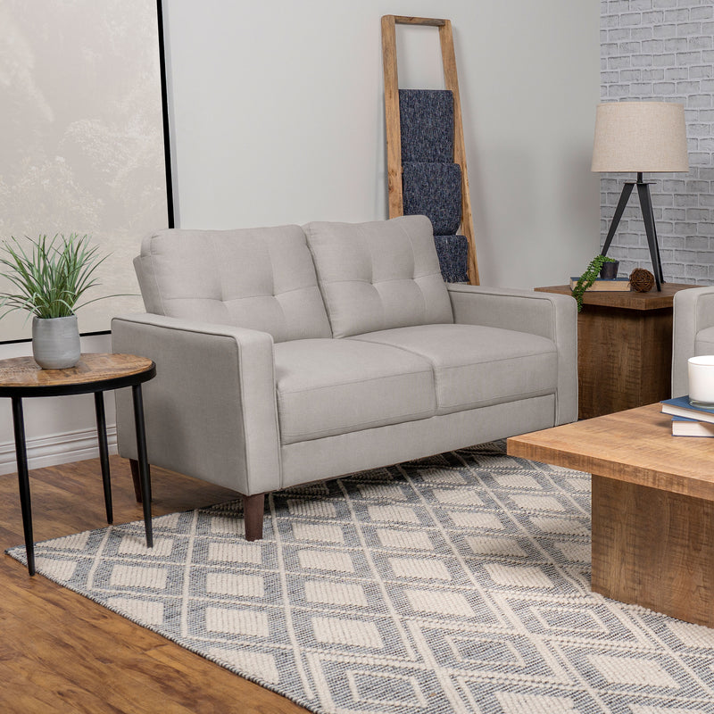 Bowen Upholstered Track Arms Tufted Loveseat