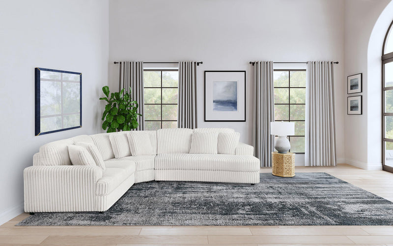 Emberson Upholstered Modular Sectional Sofa Ivory - Town Of Bargains Furniture - NY