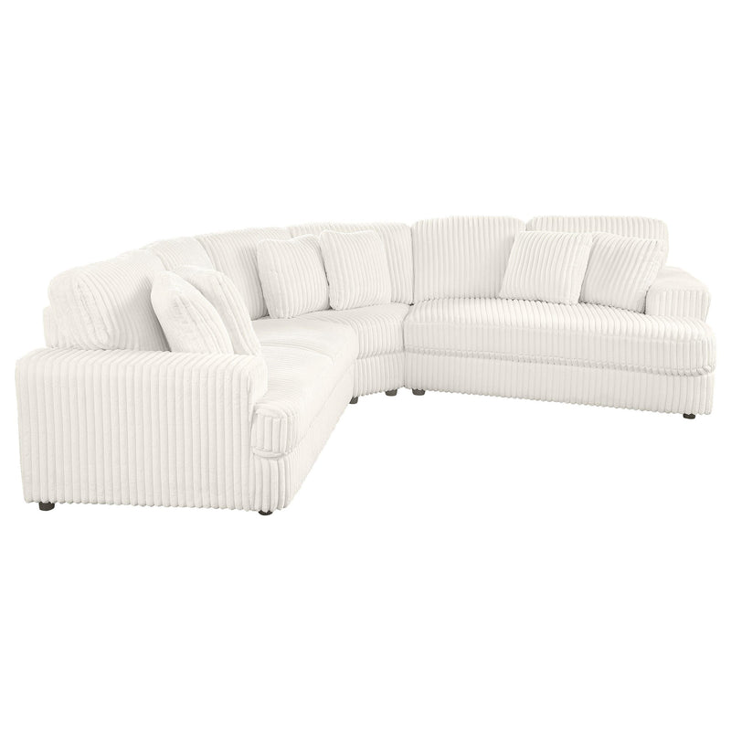 Emberson Upholstered Modular Sectional Sofa Ivory - Town Of Bargains Furniture - NY