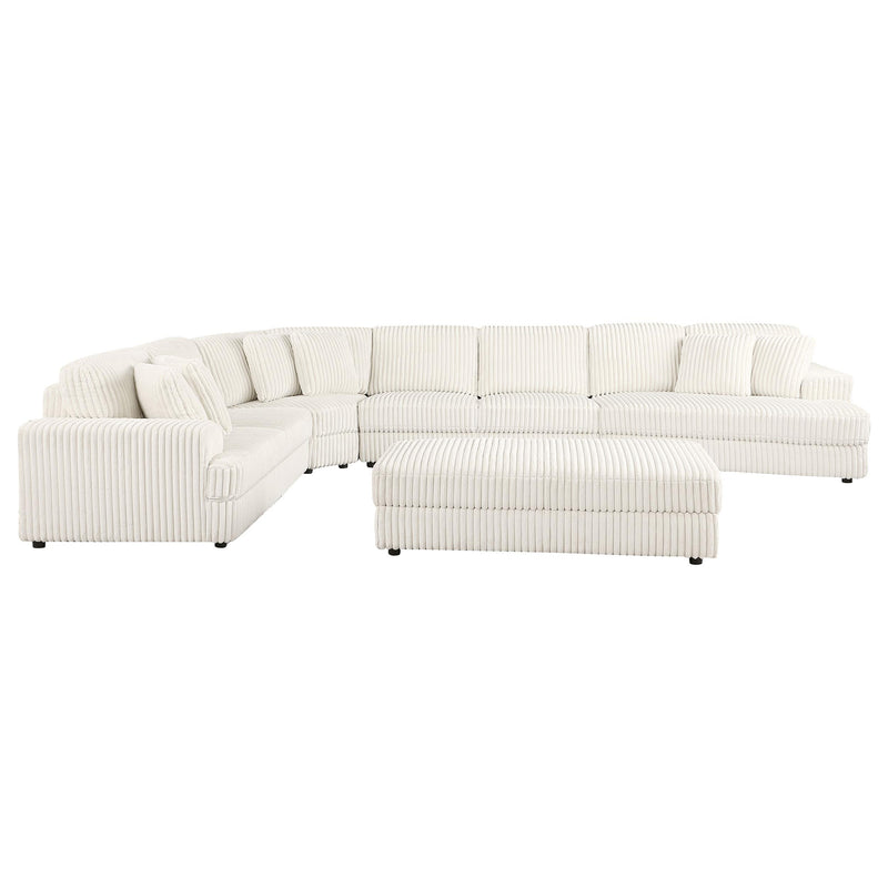 Emberson Upholstered Modular Sectional Sofa Ivory - Town Of Bargains Furniture - NY