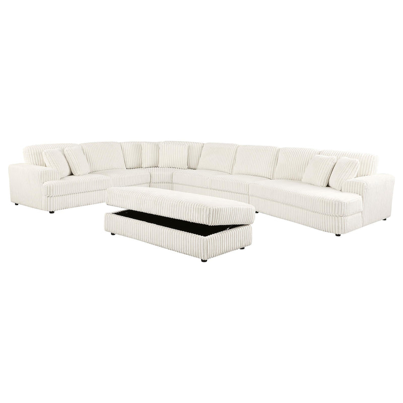 Emberson Upholstered Modular Sectional Sofa Ivory - Town Of Bargains Furniture - NY
