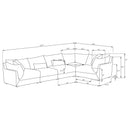 Sasha 5 Piece Sectionals