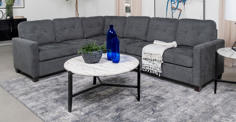 Georgina Sectional Loveseat - Town Of Bargains Furniture - NY