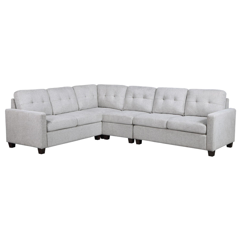 Georgina 4-piece Upholstered Modular Sectional Sofa Beige - Town Of Bargains Furniture - NY