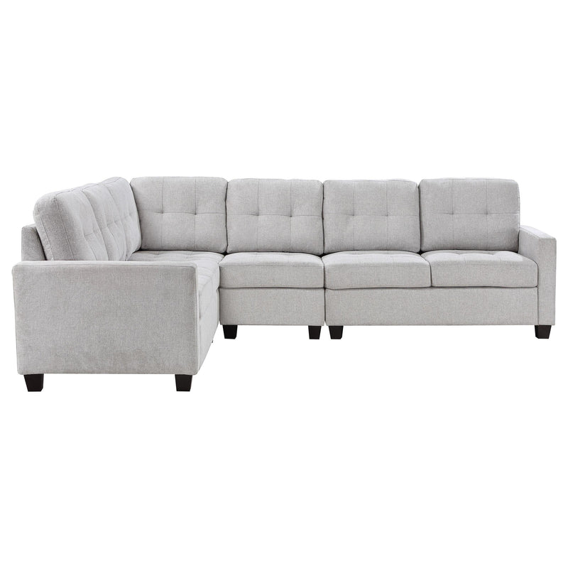 Georgina 4-piece Upholstered Modular Sectional Sofa Beige - Town Of Bargains Furniture - NY