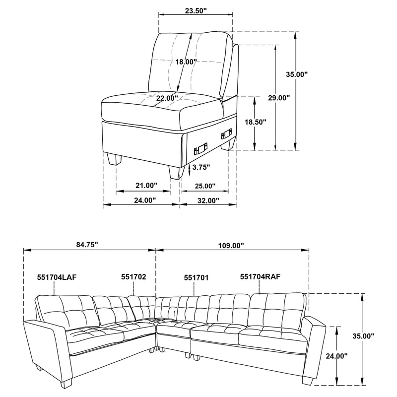 Georgina Modular Sectionals - Town Of Bargains Furniture - NY