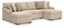 LadyMae Sectional with Chaise - Town Of Bargains Furniture - NY