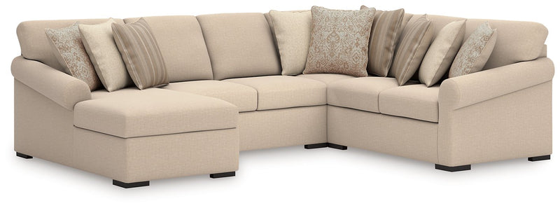 LadyMae Sectional with Chaise - Town Of Bargains Furniture - NY