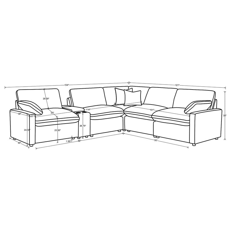 Collins Recling Sectionals 3 - Town Of Bargains Furniture - NY