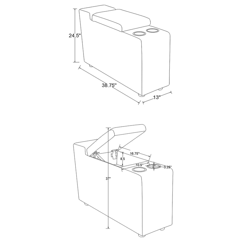 Collins Storage Console - Town Of Bargains Furniture - NY