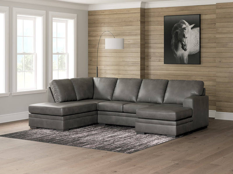 Lofton-Pike Sectional with Chaise - Town Of Bargains Furniture - NY