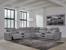 Modmax II Power Reclining Sectional with Audio Consoles - Town Of Bargains Furniture - NY