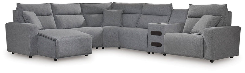 ModMax II Reclining Sectional with Chaise and Audio Console - Town Of Bargains Furniture - NY