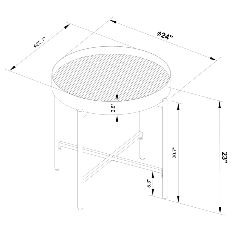 Ozella End Side Tables - Town Of Bargains Furniture - NY