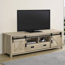 Madra Rectangular TV Console with 2 Sliding Doors