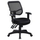 Rollo Adjustable Height Office Chair Black - Town Of Bargains Furniture - NY