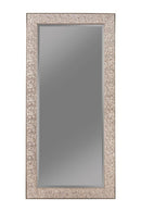 Rollins Rectangular Floor Mirror Silver Sparkle - Town Of Bargains Furniture - NY