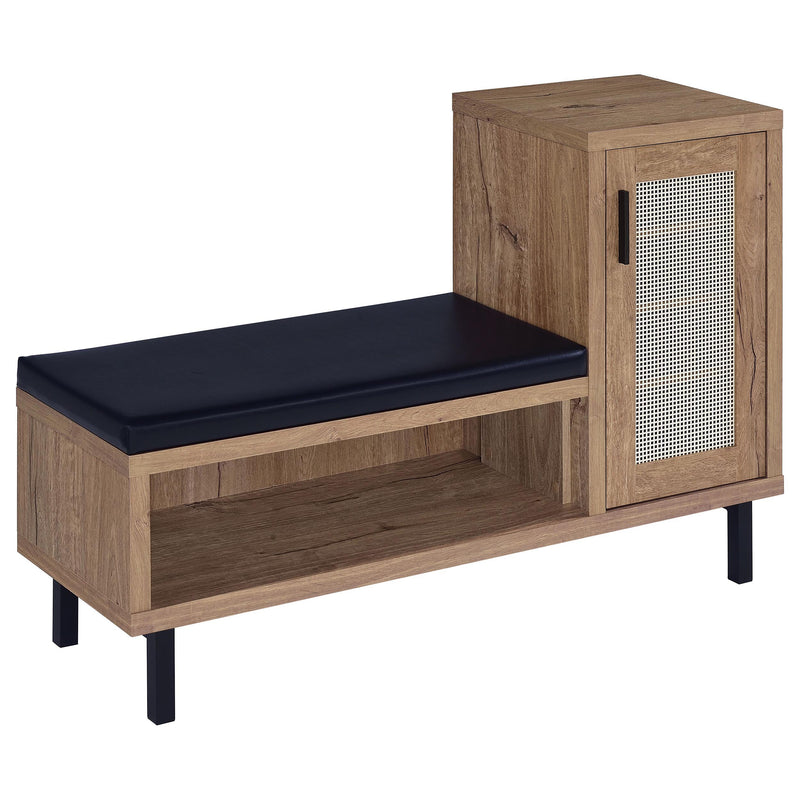 Teller 1-door Entryway Shoe Storage Cabinet Natural Oak - Town Of Bargains Furniture - NY