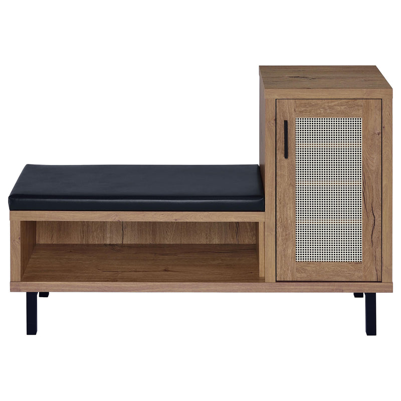 Teller 1-door Entryway Shoe Storage Cabinet Natural Oak - Town Of Bargains Furniture - NY