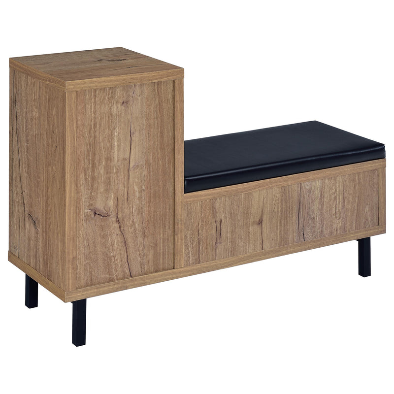 Teller 1-door Entryway Shoe Storage Cabinet Natural Oak - Town Of Bargains Furniture - NY
