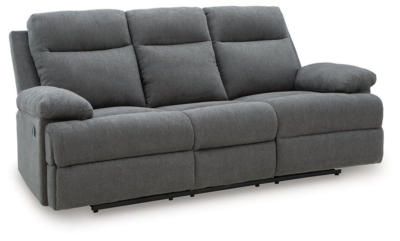 Side-Swipe Reclining Sofa with Drop Down Table - Town Of Bargains Furniture - NY