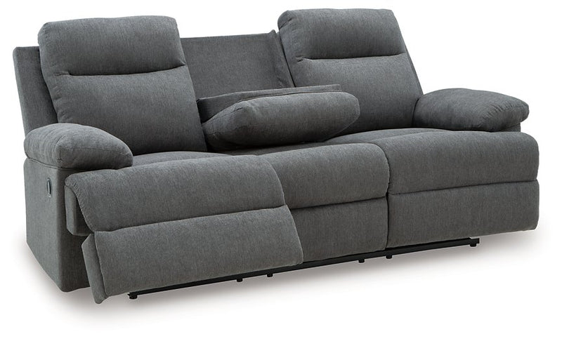 Side-Swipe Reclining Sofa with Drop Down Table - Town Of Bargains Furniture - NY