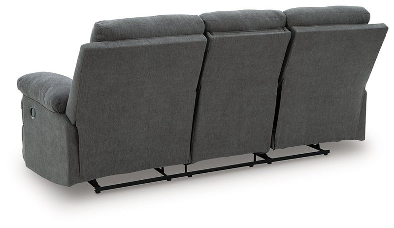 Side-Swipe Reclining Sofa with Drop Down Table - Town Of Bargains Furniture - NY