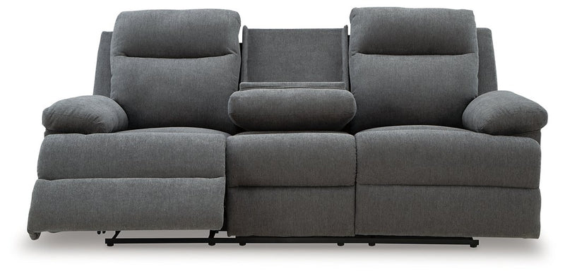 Side-Swipe Reclining Sofa with Drop Down Table - Town Of Bargains Furniture - NY