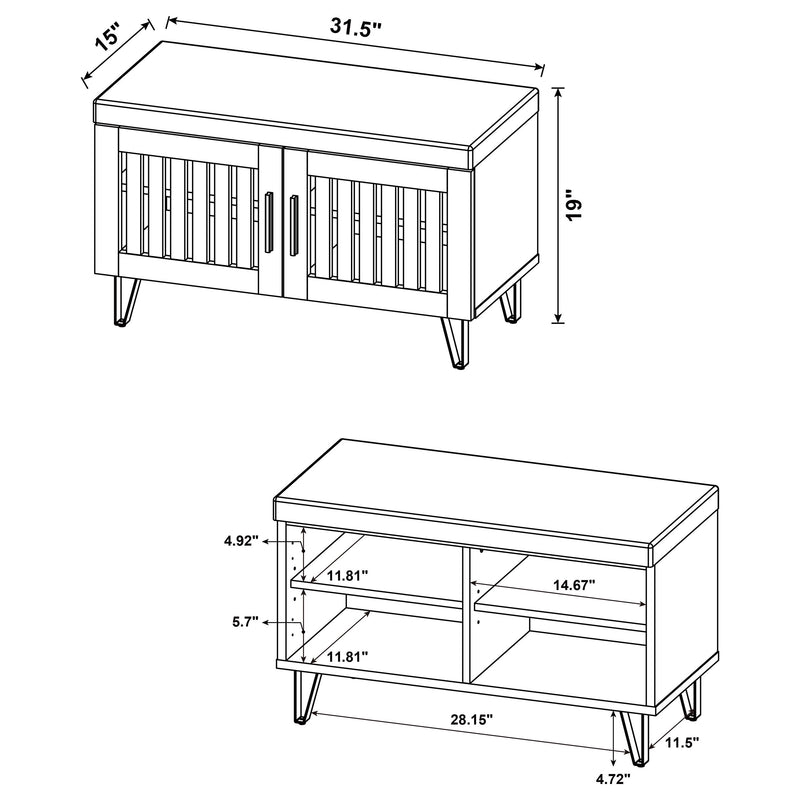 Brixton Storage Benches - Town Of Bargains Furniture - NY
