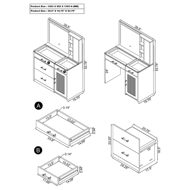 Flora Vanity Sets - Town Of Bargains Furniture - NY