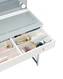 Eliza Makeup Vanity Table with LED Mirror and Stool