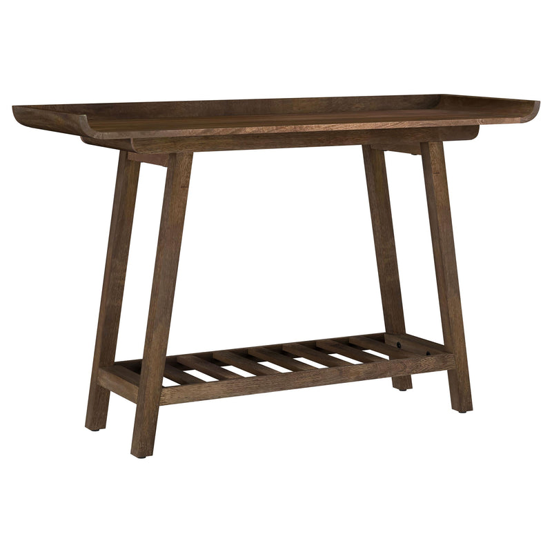 Ornelas 46-inch Console Table with Slatted Shelf Mango Brown - Town Of Bargains Furniture - NY