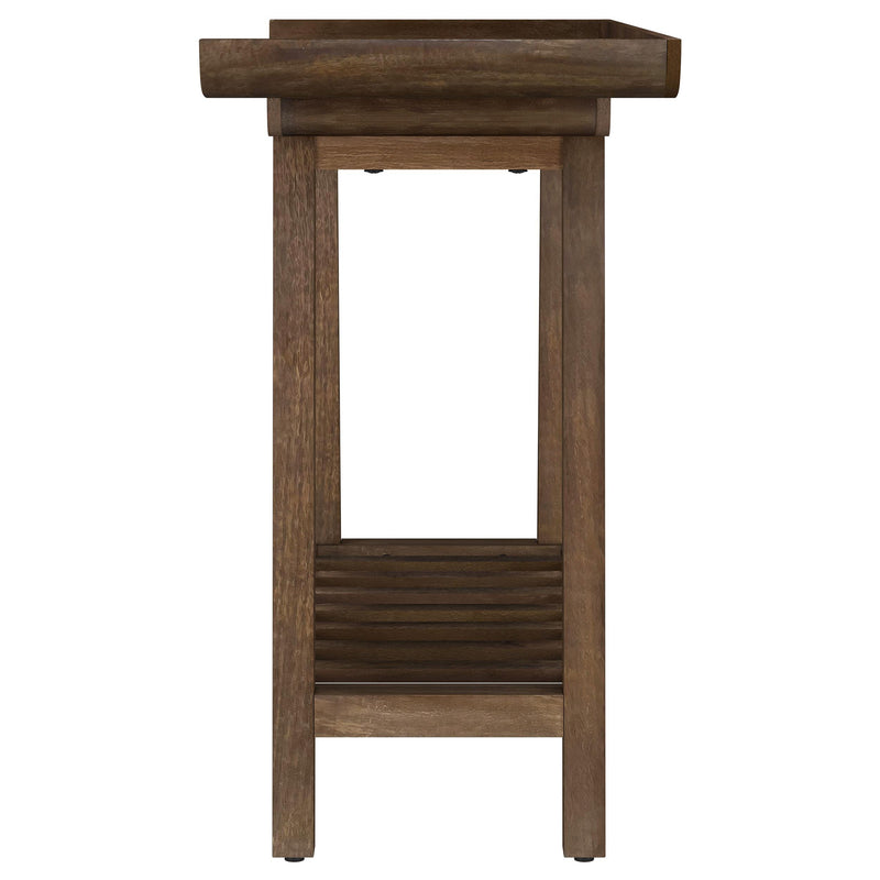 Ornelas 46-inch Console Table with Slatted Shelf Mango Brown - Town Of Bargains Furniture - NY