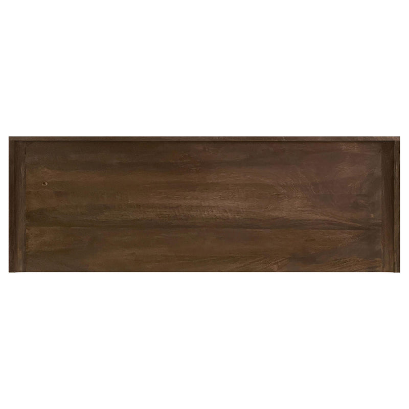 Ornelas 46-inch Console Table with Slatted Shelf Mango Brown - Town Of Bargains Furniture - NY