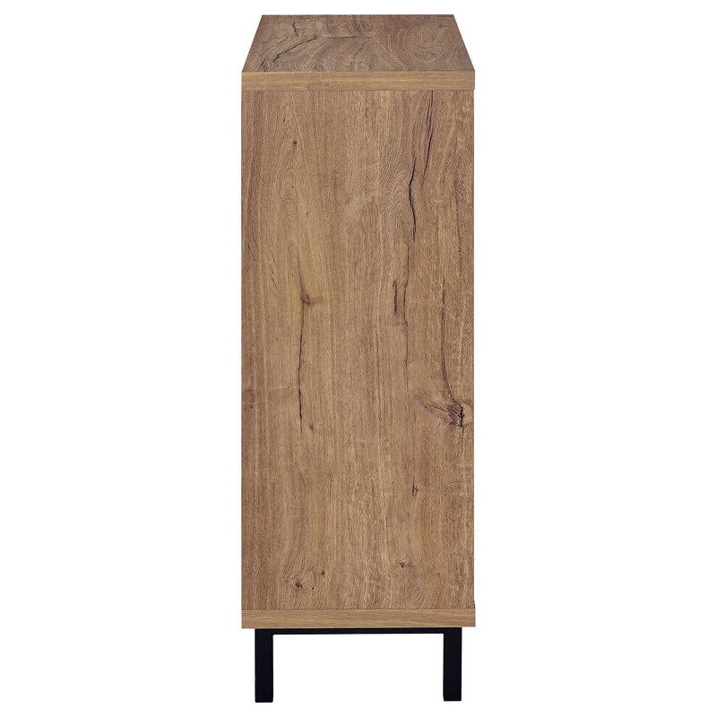 Teller 2-door Shoe Storage Cabinet Natural Oak - Town Of Bargains Furniture - NY