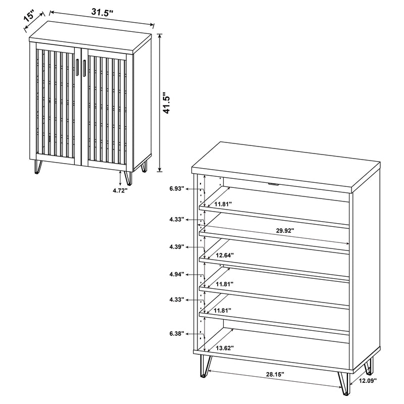 Brixton Shoe Cabinets - Town Of Bargains Furniture - NY