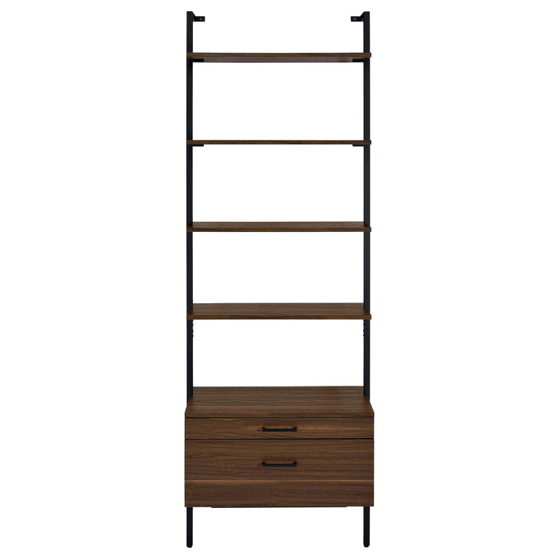 Owens 3-piece 96-inch Wall Mounted Bookshelf Set Walnut - Town Of Bargains Furniture - NY