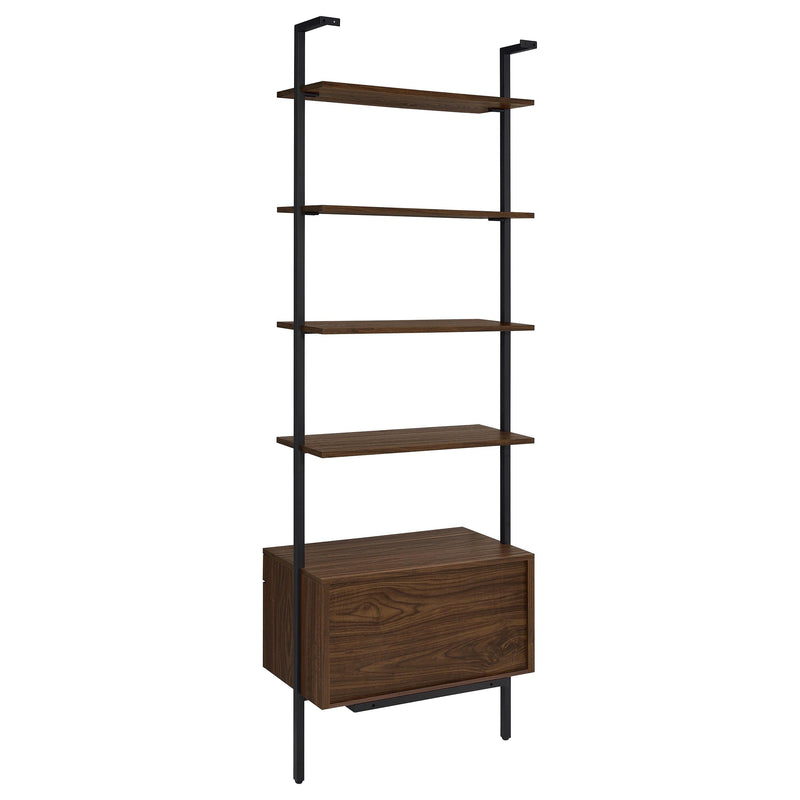 Owens 3-piece 96-inch Wall Mounted Bookshelf Set Walnut - Town Of Bargains Furniture - NY