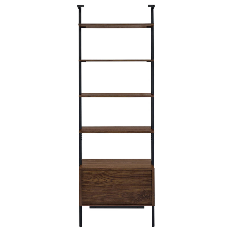 Owens 3-piece 96-inch Wall Mounted Bookshelf Set Walnut - Town Of Bargains Furniture - NY