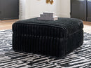 Midnight-Madness Oversized Accent Ottoman - Town Of Bargains Furniture - NY