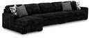Midnight-Madness Sectional with Chaise - Town Of Bargains Furniture - NY