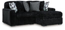 Midnight-Madness Sectional with Chaise - Town Of Bargains Furniture - NY