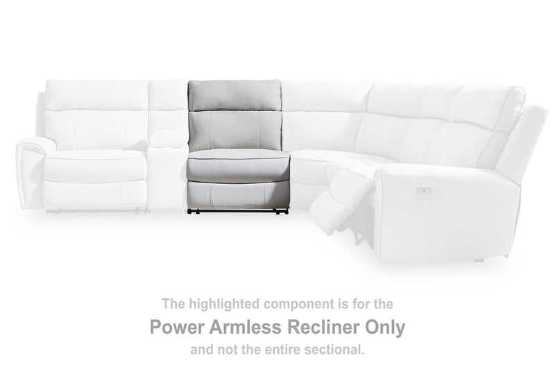 Social Pointe Reclining Sectional with Storage Console - Town Of Bargains Furniture - NY