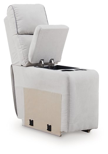 Social Pointe Reclining Sectional with Storage Console - Town Of Bargains Furniture - NY