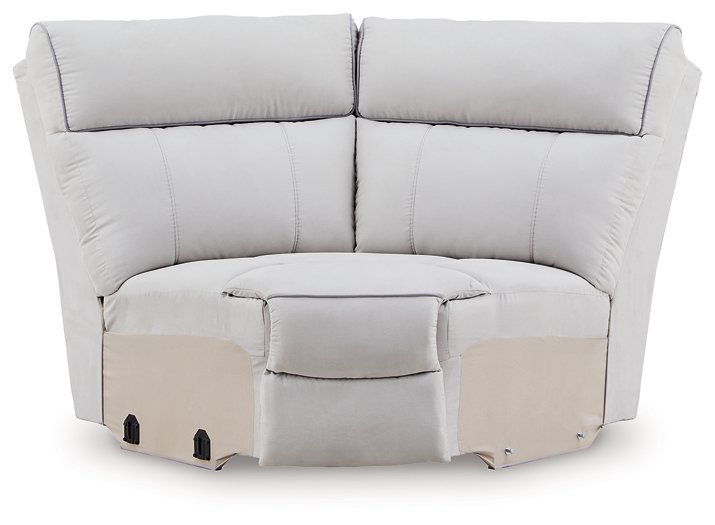 Social Pointe Reclining Sectional with Storage Console - Town Of Bargains Furniture - NY