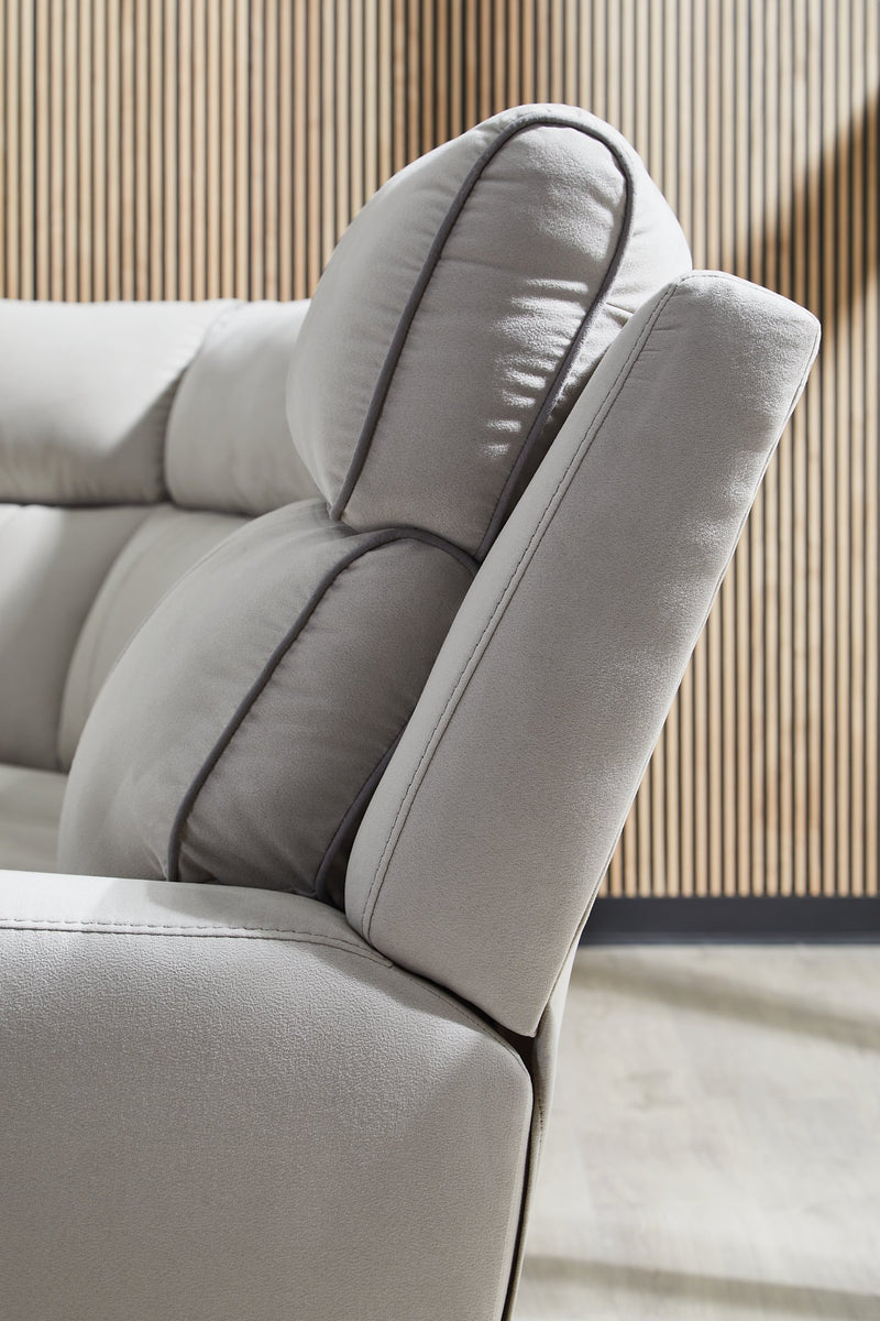 Social Pointe Reclining Sectional with Storage Console - Town Of Bargains Furniture - NY