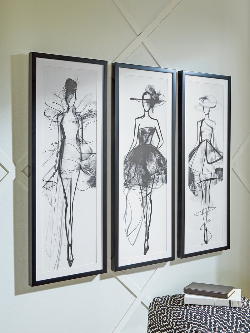 Mckerrick Wall Art Set (Set of 3) - Town Of Bargains Furniture - NY