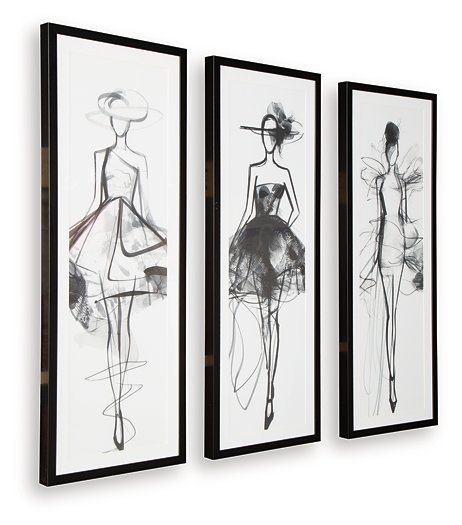 Mckerrick Wall Art Set (Set of 3) - Town Of Bargains Furniture - NY